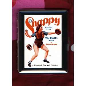 Devils Mark Snappy Magazine Vintage Pinup Girl ID CIGARETTE CASE