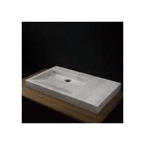   Vanity Top Lavatory W/Out Overflow & No Faucet Hole ST002 00 WH Bianco