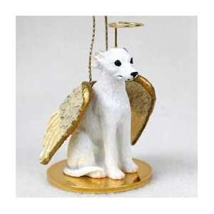  Whippet Angel Dog Ornament   White