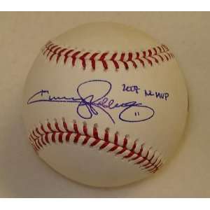  Autographed Jimmy Rollins Baseball Inscribed  07 NL MVP 