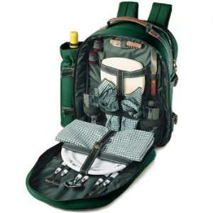  Picnic at Ascot Green Backpack with Tablecloth