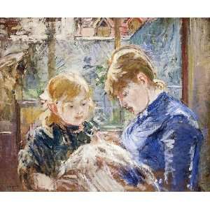   Daughter Julie with Her Nanny, by Morisot Berthe