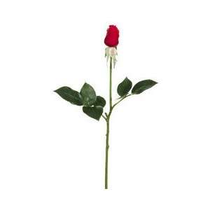  Faux 17.5 Real Touch Diana Rose Bud Spray Red (Pack of 12 