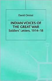 Indian Voices Of The Great War, (0312220618), David Omissi, Textbooks 