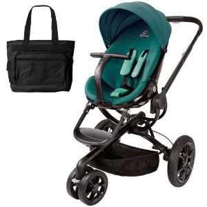   CV078BFQ Moodd Stroller in Green Courage With a Diaper Bag Baby