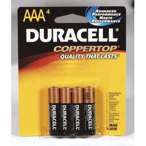 Duracell KFA24B4U3 Aaa Size Alkaline Battery Clipstrip Pk/4.  