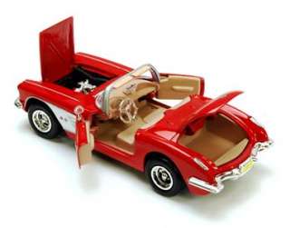   Corvette Convertible   124 Diecast Model Car   Red   Motormax  