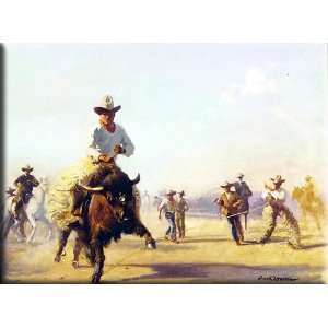Wyoming Rodeo 16x12 Streched Canvas Art by Mason, Frank