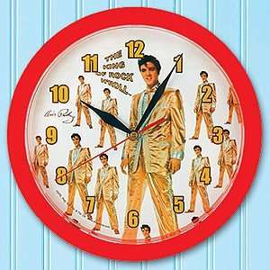  Elvis Gold Suit Wall Clock