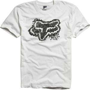  Fox Racing Metal Shop T Shirt   Large/White Automotive
