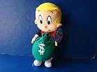 Richie Rich Stuffed Toy Doll Harvey Entertainment 14 Holding a Green 