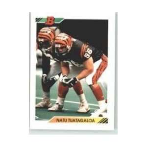  1992 Bowman #391 Natu Tuatagaloa RC   Seattle Seahawks (RC 