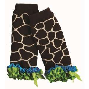  Mud Pie Baby Girl Leg Warmers, Giraffe Print (12 18 Months 