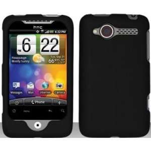  Black Hard Snap On Case Cover Faceplate Protector for HTC Wildfire 