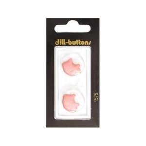  Dill Buttons 18mm Shank Pig Pink 2 pc (6 Pack) Pet 