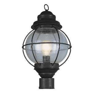  Tulsa Lantern 19 High Black Outdoor Post Light Fixture 