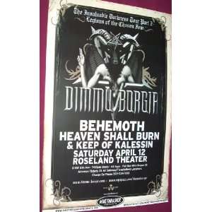  Dimmu Borgir Poster   BGH Concert Flyer   Invaluable Darkness Tour 