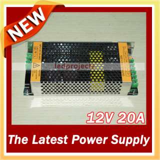 LED power supply 12V 20A power supply,DC LED Transformer for Led Strip 