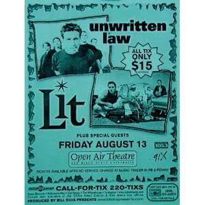 Unwritten Law   Posters   U.s. Concert 