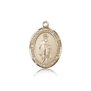  14kt Gold St. Bartholomew the Apostle Medal Jewelry
