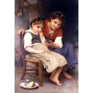   William Adolphe Bouguereau   24 x 34 inches   Littl
