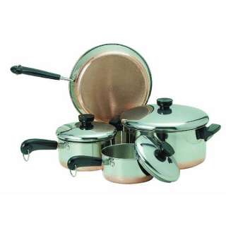 7pc Revere Copper Clad Cookware 1042262 Ekco  