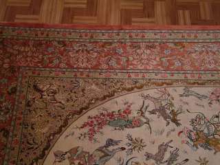 examples of persian rug 5128 on 4 different types of floors