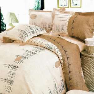  Blancho Bedding   [Golden Autumn] 100% Cotton 4PC Duvet 