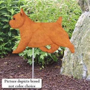  GRIZZLE Norwich Terrier Garden Stake by Michael Park