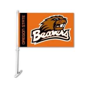   Car Flag W/Wall Brackett   Oregon State Beavers