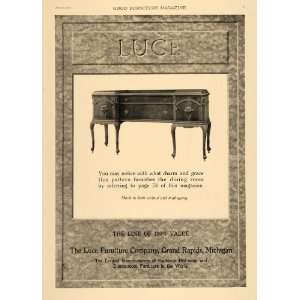 1919 Ad Buffet Table Luce Furniture Company Sideboard   Original Print 