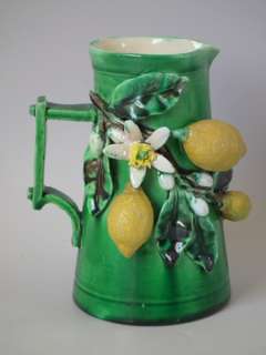 Small Menton Majolica lemons jug/pitcher  