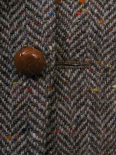 Donegal Molloy Vtg Tweed Jacket Brown 39R Ireland  