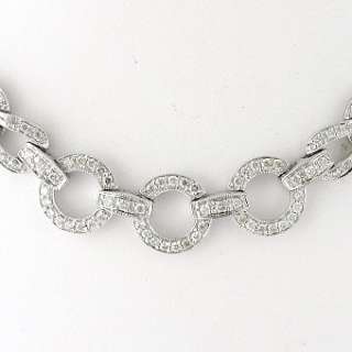 CT Diamond Ladies Necklace in 14k White Gold  