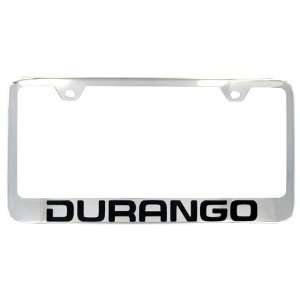   Dodge Durango Factory Font Engraved Chrome License Frame Automotive