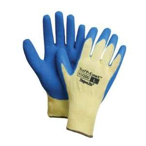 Perfect Fit Blue And Yellow Tuff Coat II Rubber Coated Gloves  