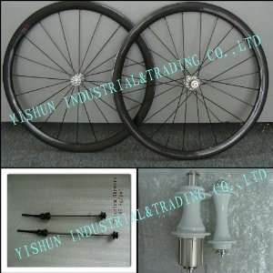 hand built 38mm clincher 3k carbon bicycle bike wheel set  