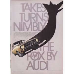  The Fox By Audi Takes Turns Nimbly 1974 Original Vintage 