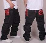 hip hop b boy mens street dance gold embroidery pants jeans casual 