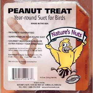   Chuckanut Products 11.5 Oz Peanut Treat Suet Patio, Lawn & Garden