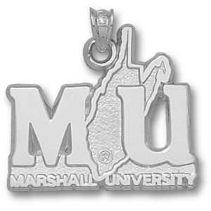   University Mu W/W Va Outline Pendant (Silver)