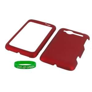  Red Rubberized Hard Case for HTC Wildfire (CDMA) Phone 