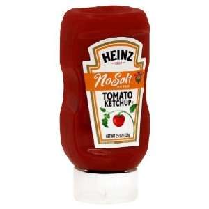 Heinz, Ketchup No Salt, 14.25 Ounce (12 Pack)  Grocery 