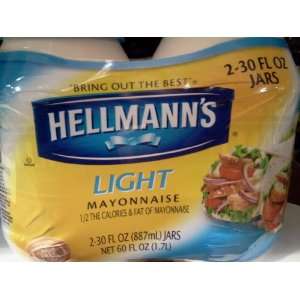  Hellmann`s Light Mayonnaise 2/30 Oz 