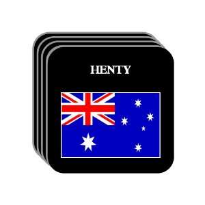  Australia   HENTY Set of 4 Mini Mousepad Coasters 