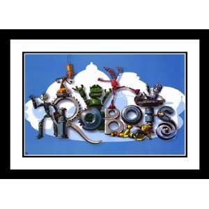  Robots 32x45 Framed and Double Matted Movie Poster   Style 
