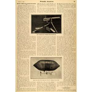  1907 Article Vickers Maxim Military Automatic Rifle Gun 
