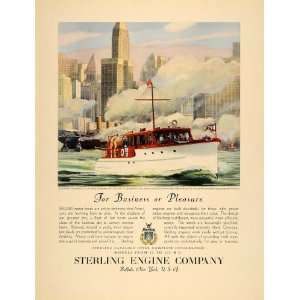   Altometh Boat Motor Yacht Sea   Original Print Ad
