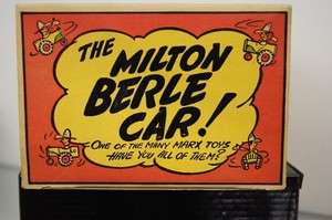 1950S MARX MILTON BERLE TIN CRAZY CAR IN BOX ORIGINAL NEAR MINT WIND 