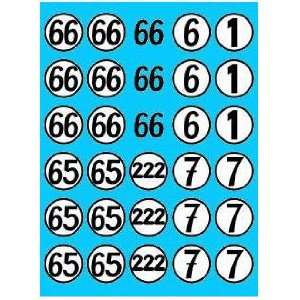   Motor   Chaparral Racing Number Stickers (Slot Cars) Toys & Games